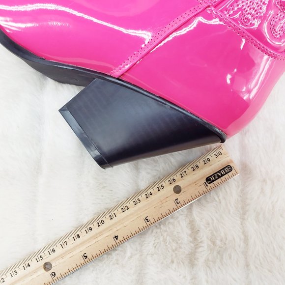 Hot Pink Western Cowboy Cowgirl Boots - Picture 12 of 13